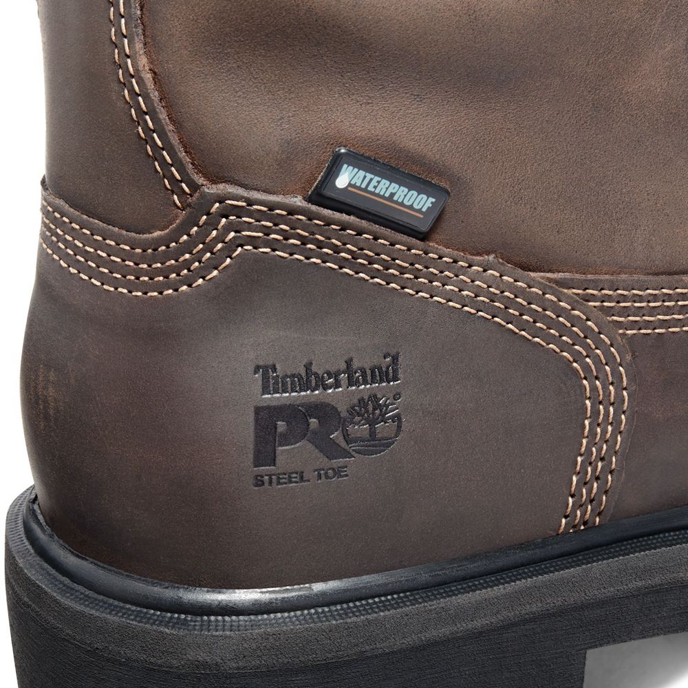 Timberland Pro Μποτακια Ανδρικα Καφε - Direct Attach 6\" Steel Toe - Greece 2391476-UX